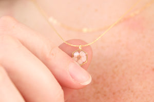 Pink Mini Hexa Necklace