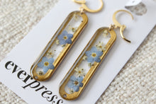Load image into Gallery viewer, Forget Me Not Oblong Earrings
